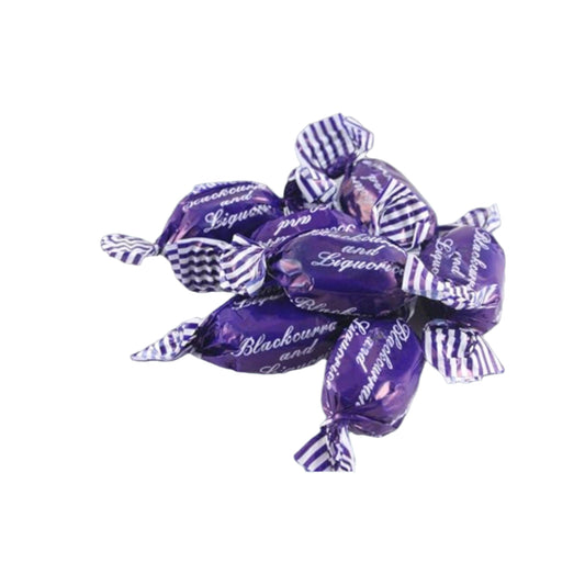 Blackcurrant & Liquorice hard boiled sweets retro sweets