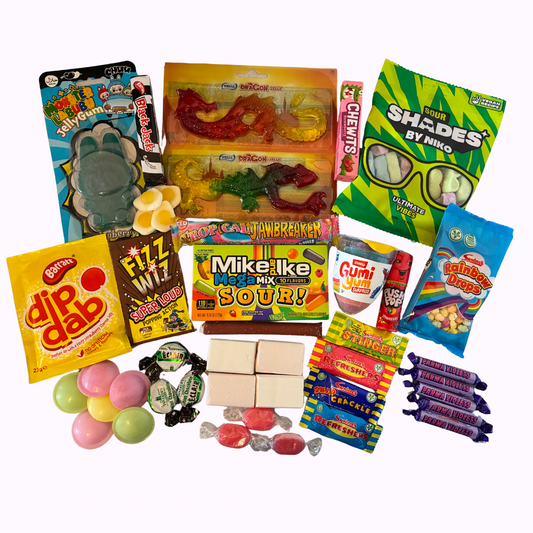 Box of the Month for August 2026 contains Retro Sweets, American Candy and More