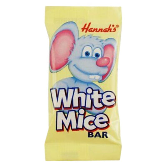 Hannahs White Mice White Chocolate Bar Retro Chocolate Bars
