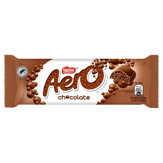 Nestle Aero Milk Chocolate Bar Retro Chocolate Bars
