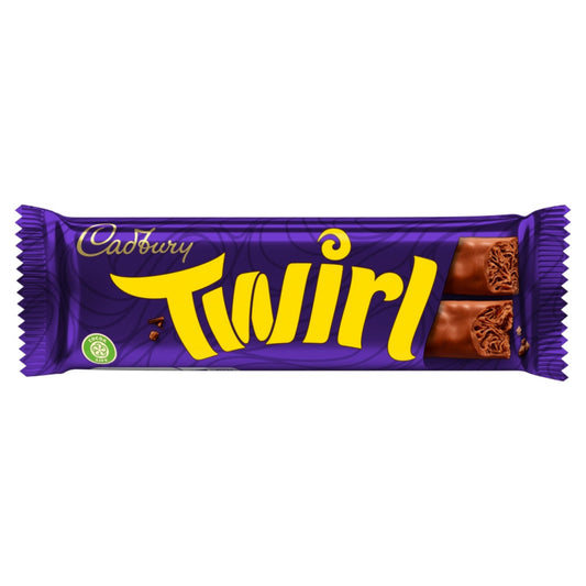 Cadbury's Twirl Milk Chocolate Bar Retro Chocolate Bars
