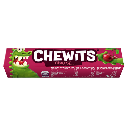 Cherry Chewits Stick Pack Retro Sweets