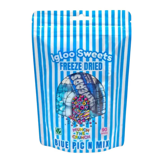 Freeze Dried Sweets Blue Pick N Mix by Igloo Sweets Freeze Dried Candy