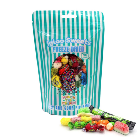Freeze Dried Sweets Sour & Fizzy Pick N mix by Igloo Sweets Freeze Dried Candy
