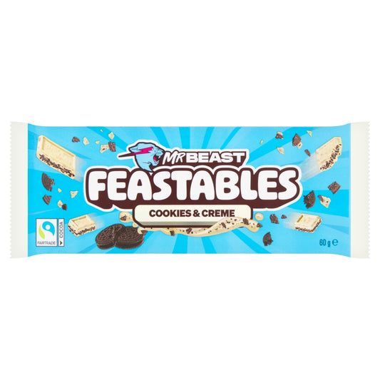 Feastables by Mr Beast Cookie & Cream Milk Chocolate Bar American Chocolate Bar