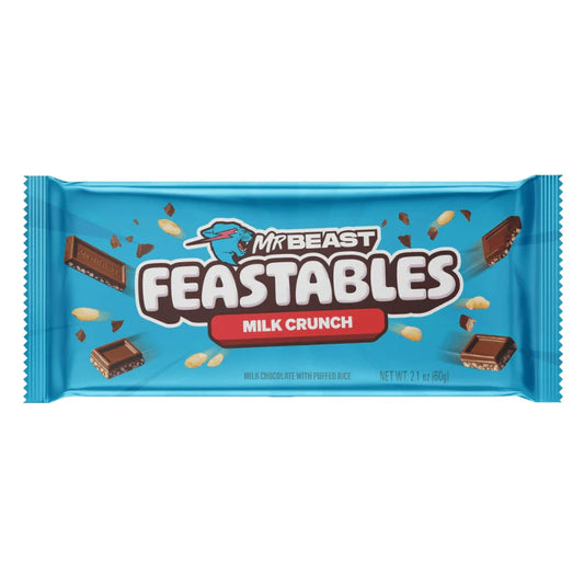 Feastables by Mr Beast Milk Crunch Milk Chocolate Bar American Chocolate