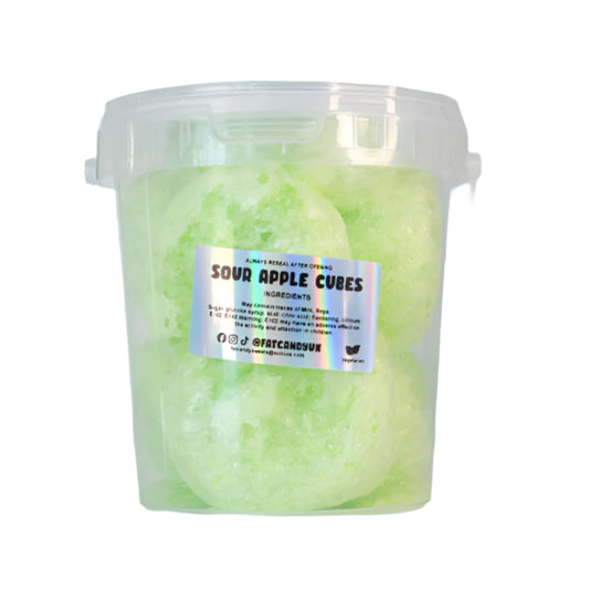 Freeze Dried Sour Apple Cubes by Fat Candy Freeze Dried Sweets