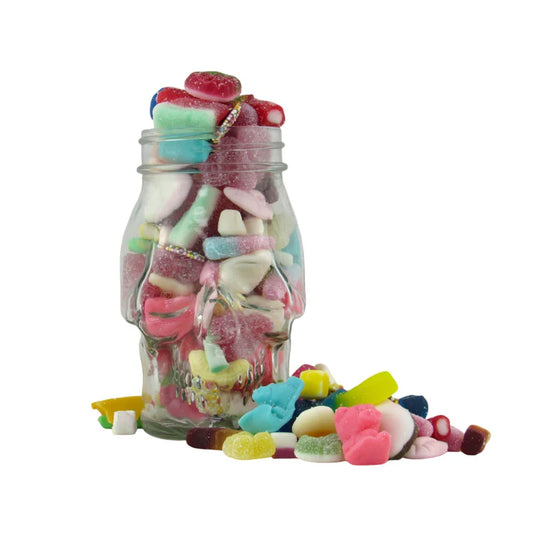 Jelly Pick N Mix Skull Jar Retro Sweets