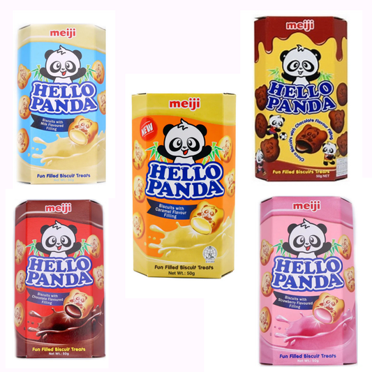 Meiji Hello Panda Bundle of All Flavours Japanese Snacks