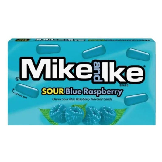Mike & Ike Sour Blue Raspberry Theatre Box American Candy