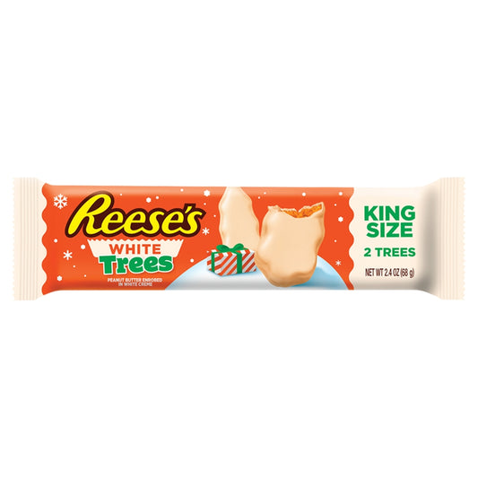 Reeses Peanut Butter White Christmas Tree King Size American Candy