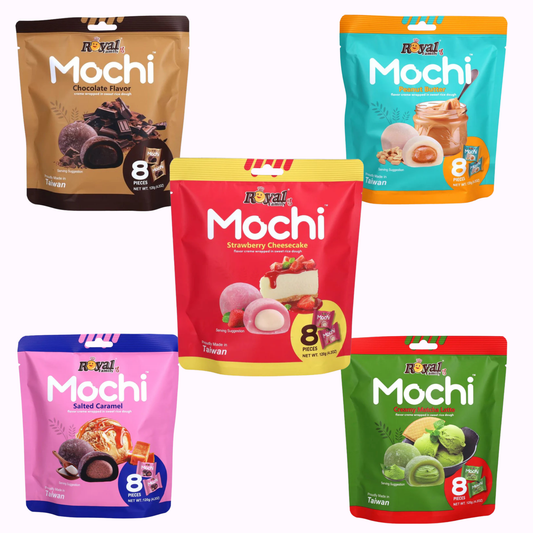 Royal Family Mochi Bundle of 5 Flavours Taiwanese Sweets