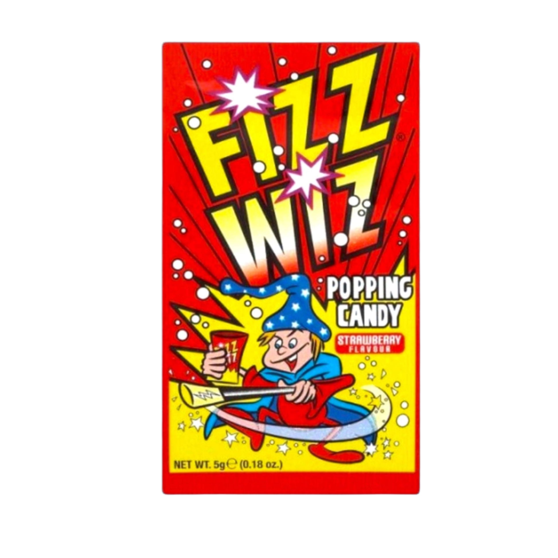 Strawberry Fizz Wiz Popping Candy retro sweets Killer Candy