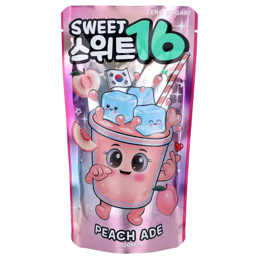 Sweet 16 Peach Ade Fruit Drink Korean Drink