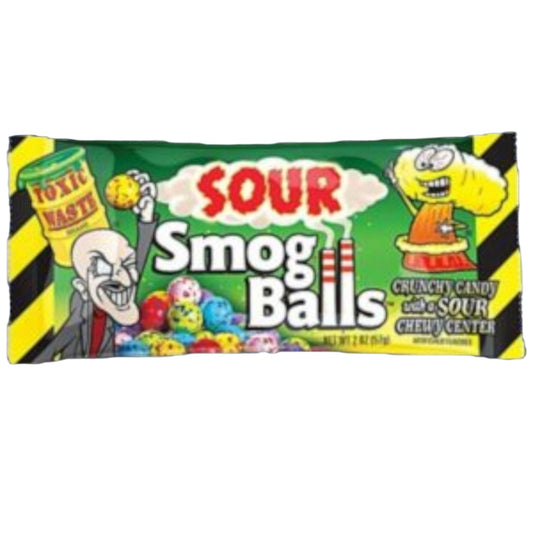 Toxic Waste Sour Smog Balls hard pressed candy Killer Candy