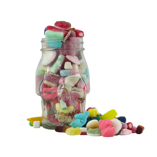 Ultimate Vegan Pick N Mix Skull Jar Retro Sweets