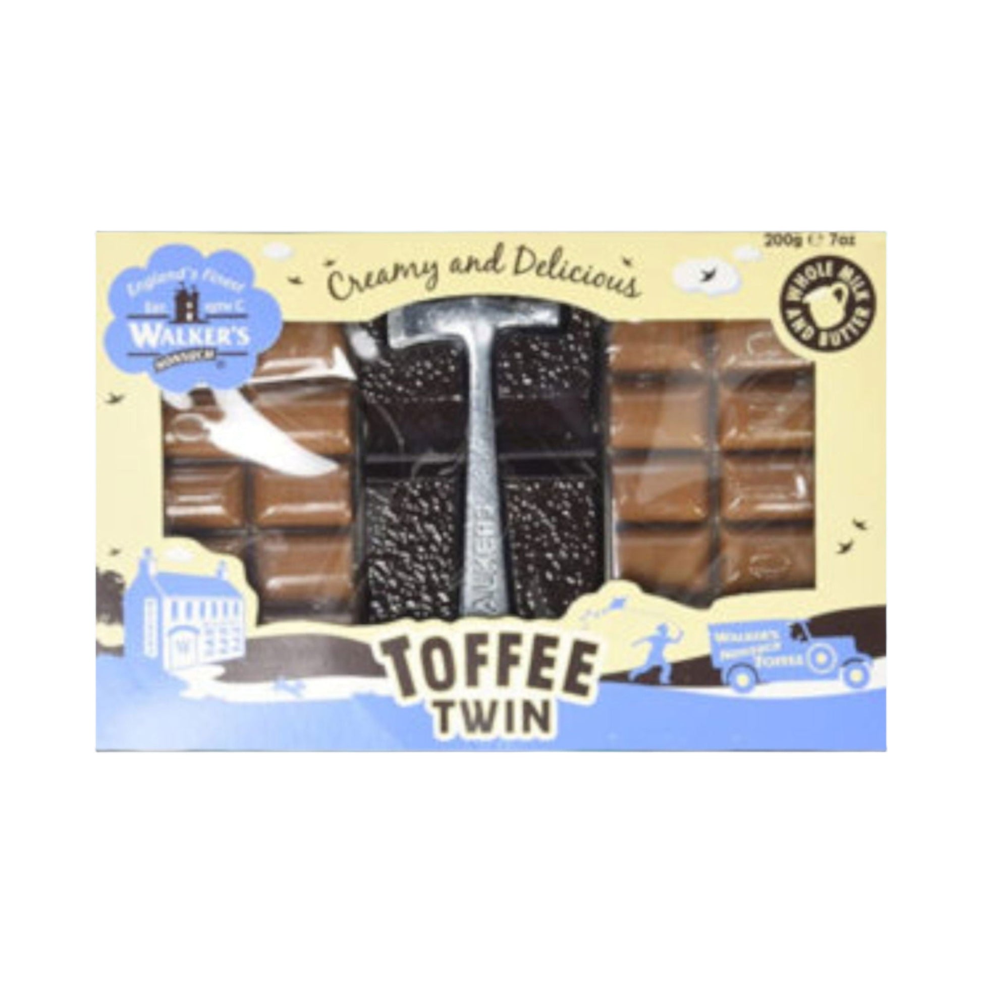 Walkers Nonsuch Creamy Toffee Twin Hammer Pack retro sweets gift ideas Killer Candy
