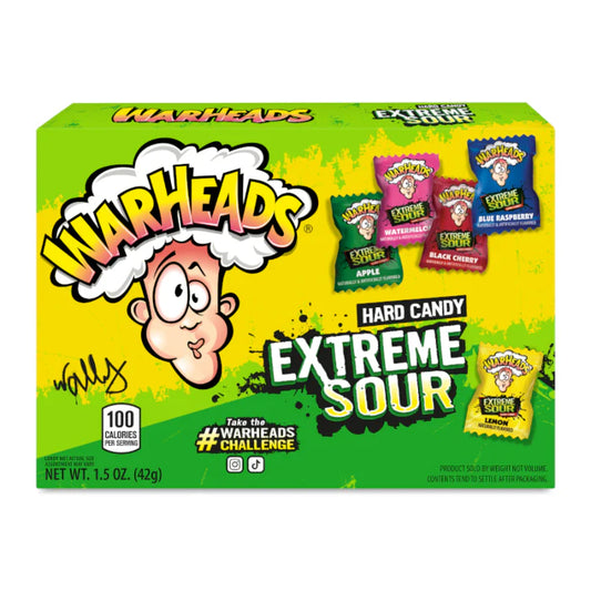 Warheads Extreme Sour Hard Candies Theatre Box American Candy