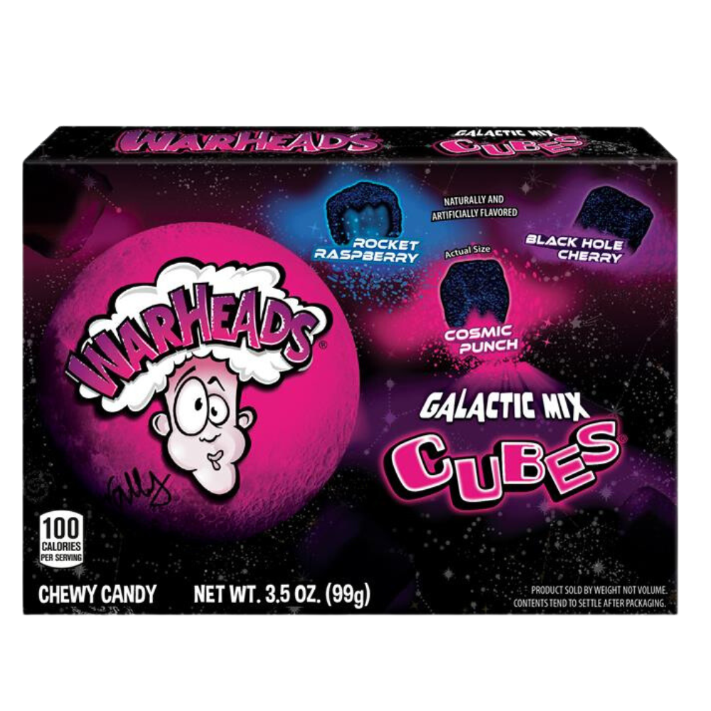 Warheads Sour Galactic Cubes Theatre Box American Candy