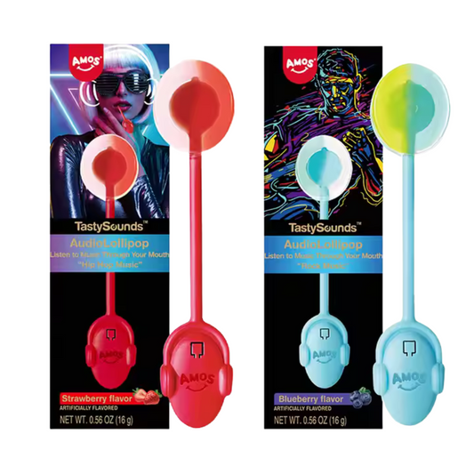 AMOS Tasty Sounds Bundle of 2  Musical Lollipops Japanese Candy