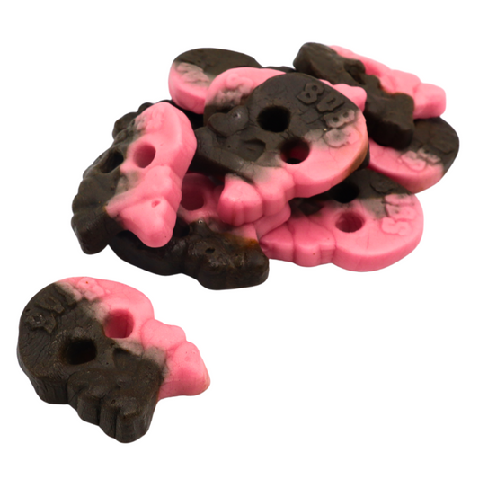 Bubs Raspberry & Liquorice Skulls Swedish Pick N Mix Candy