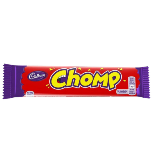 Cadburys Chomp Milk Chocolate Bar Retro Chocolate Bars