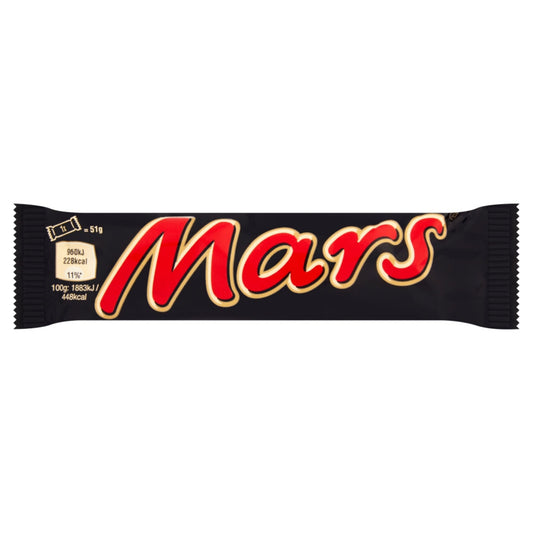 Mars Milk Chocolate Bar Retro Chocolate Bars