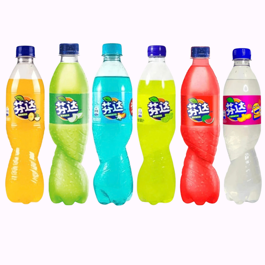 Chinese Fanta Bottles Bundle of 6 Flavours Chinese Drinks