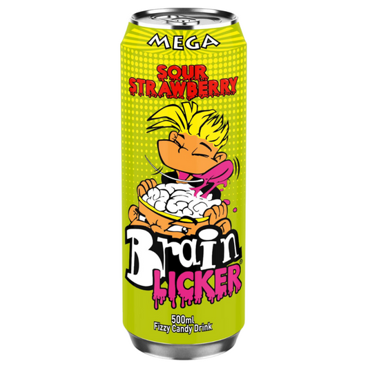 Brain Licker Sour Strawberry Fizzy Drink Soft Drinks