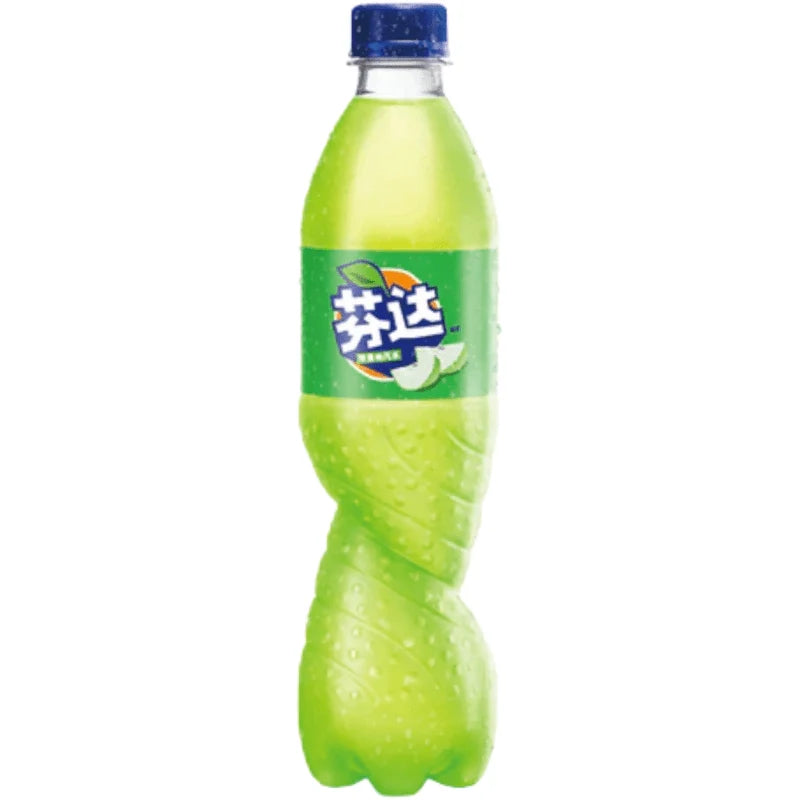 Fanta Green Apple Bottle Chinese Drinks