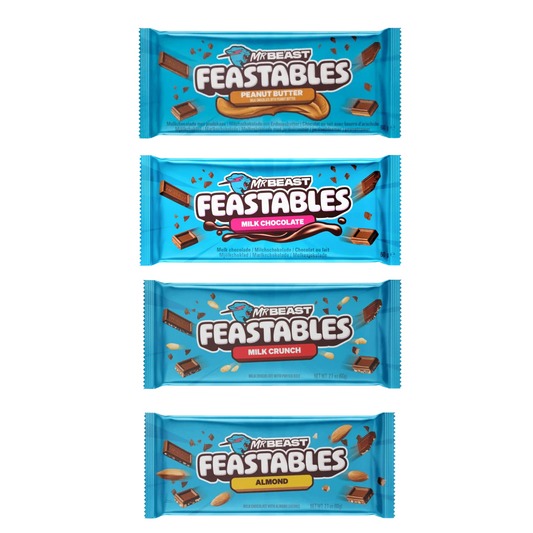 Fesastables by Mr Beast 4 Pack Bundle of Flavours American Chocolate