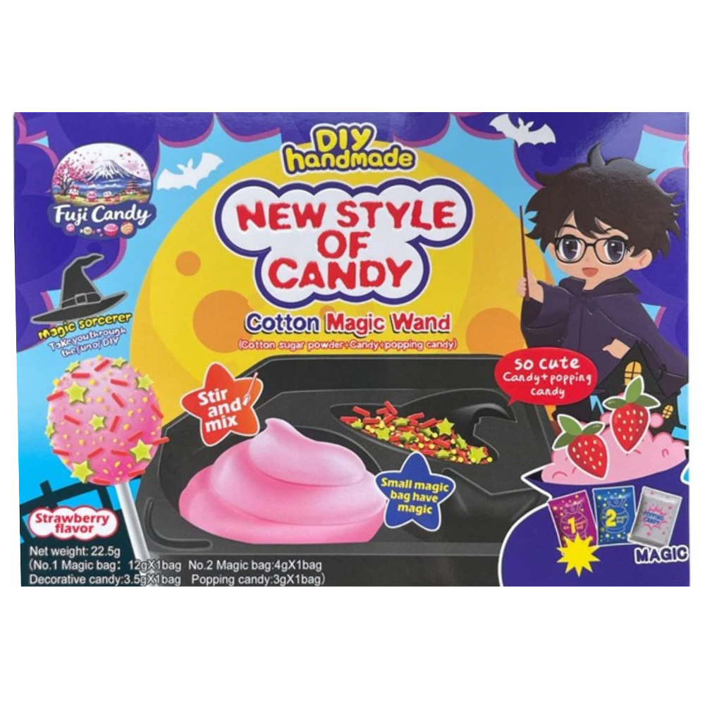 Fuji Candy Handmade DIY Make Your Own Cotton Magic Wand Candy Kit Japanese Candy