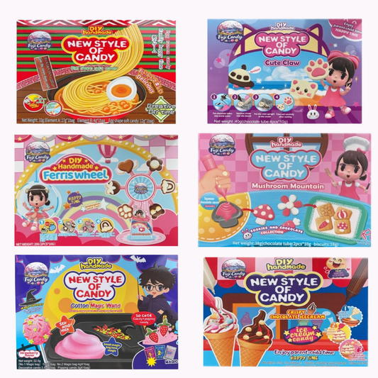 Fuji Candy Handmade DIY Make Your Own Cute Candy Kits Bundle of all 6 Kits Japanese Candy
