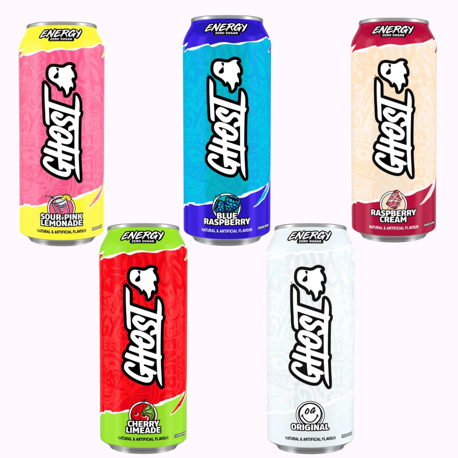 Ghost Energy Drinks Bundle of 5 Flavours American Drinks