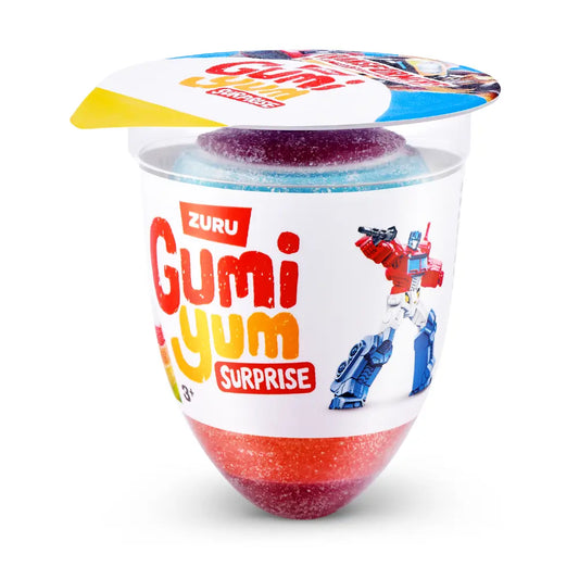 Gumi Yum Surprise Gummy Egg with Transformers Toy Retro Sweets