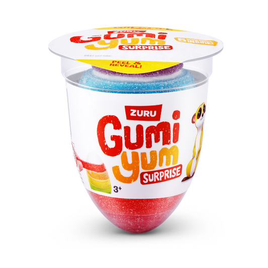 Gumi Yum Surprise Gummy Egg with Wildlife Toy Retro Sweets