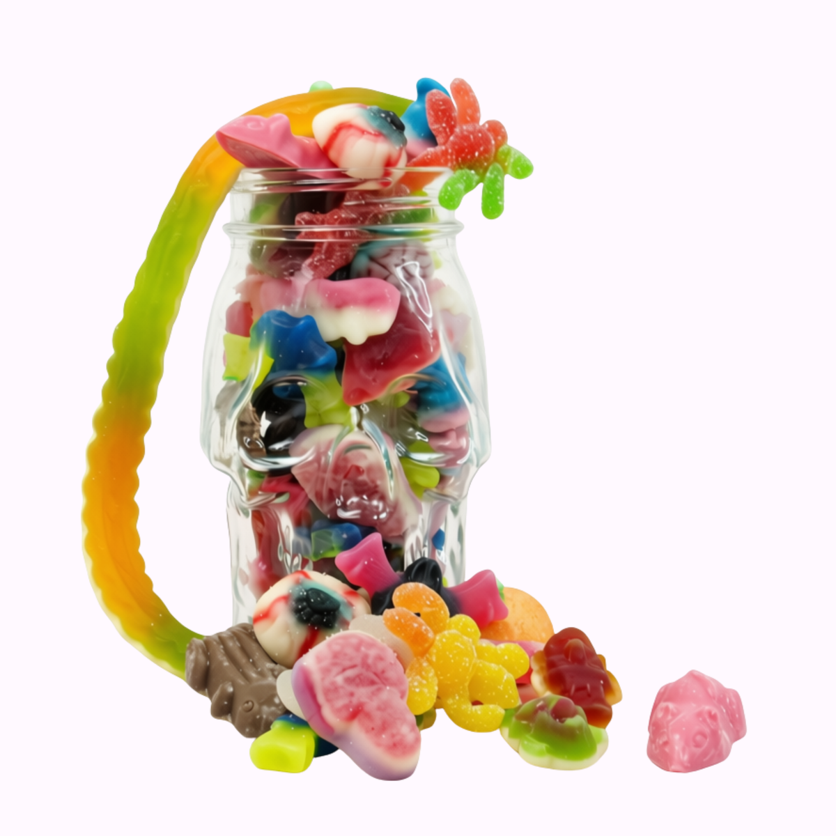 Halloween Pick N Mix Skull Jar Halloween Sweets