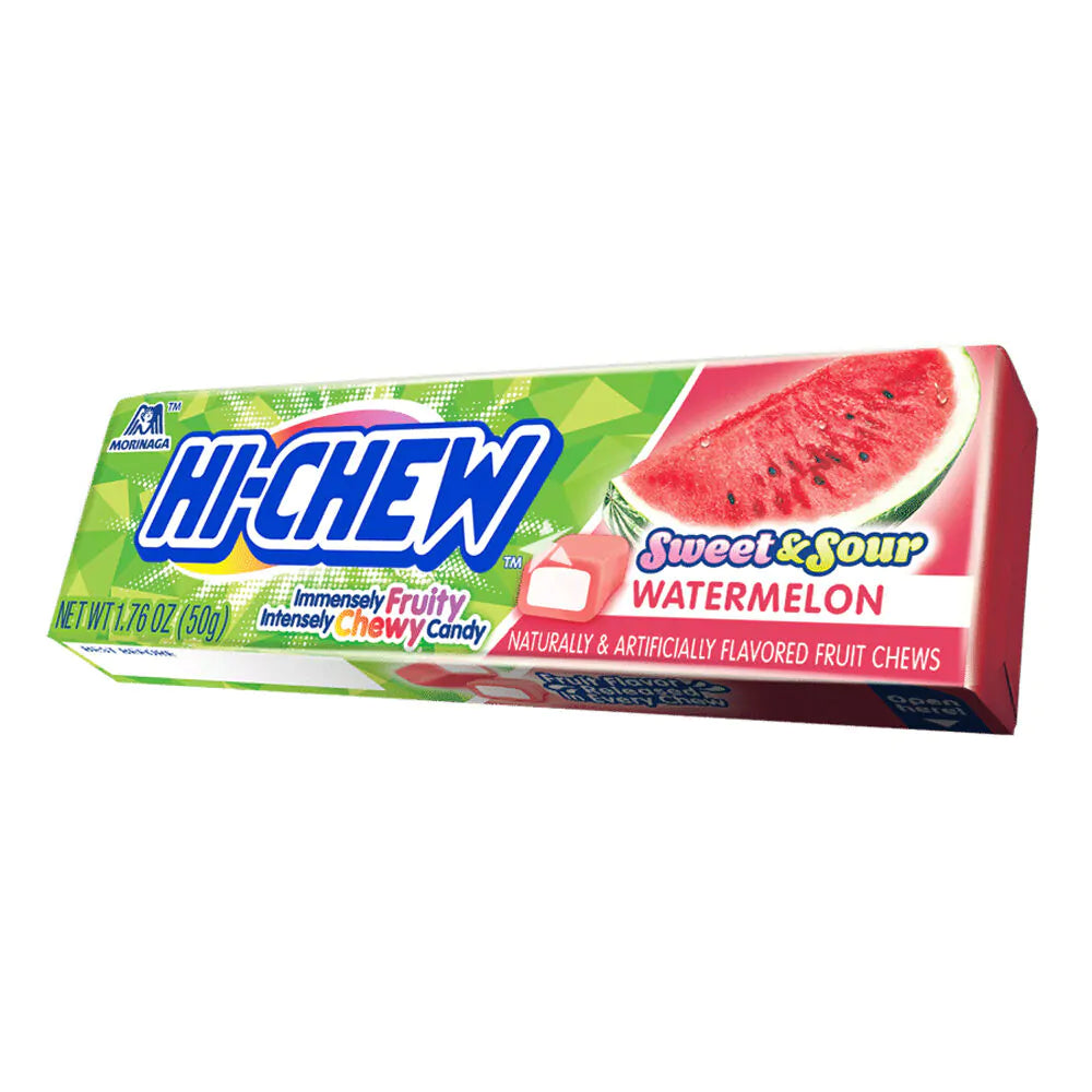Hi-Chew Chewy Sweet & Sour Watermelon Japanese Candy
