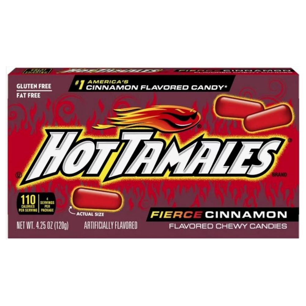 Hot Tamales Fierce Cinnamon Theatre Box American Candy