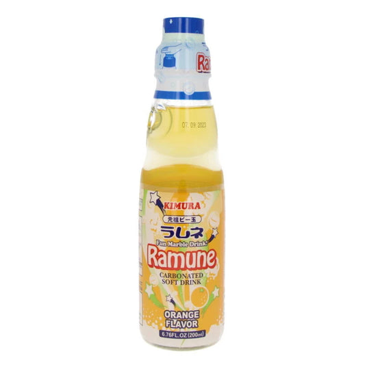 Kimura ramune orange marble drink