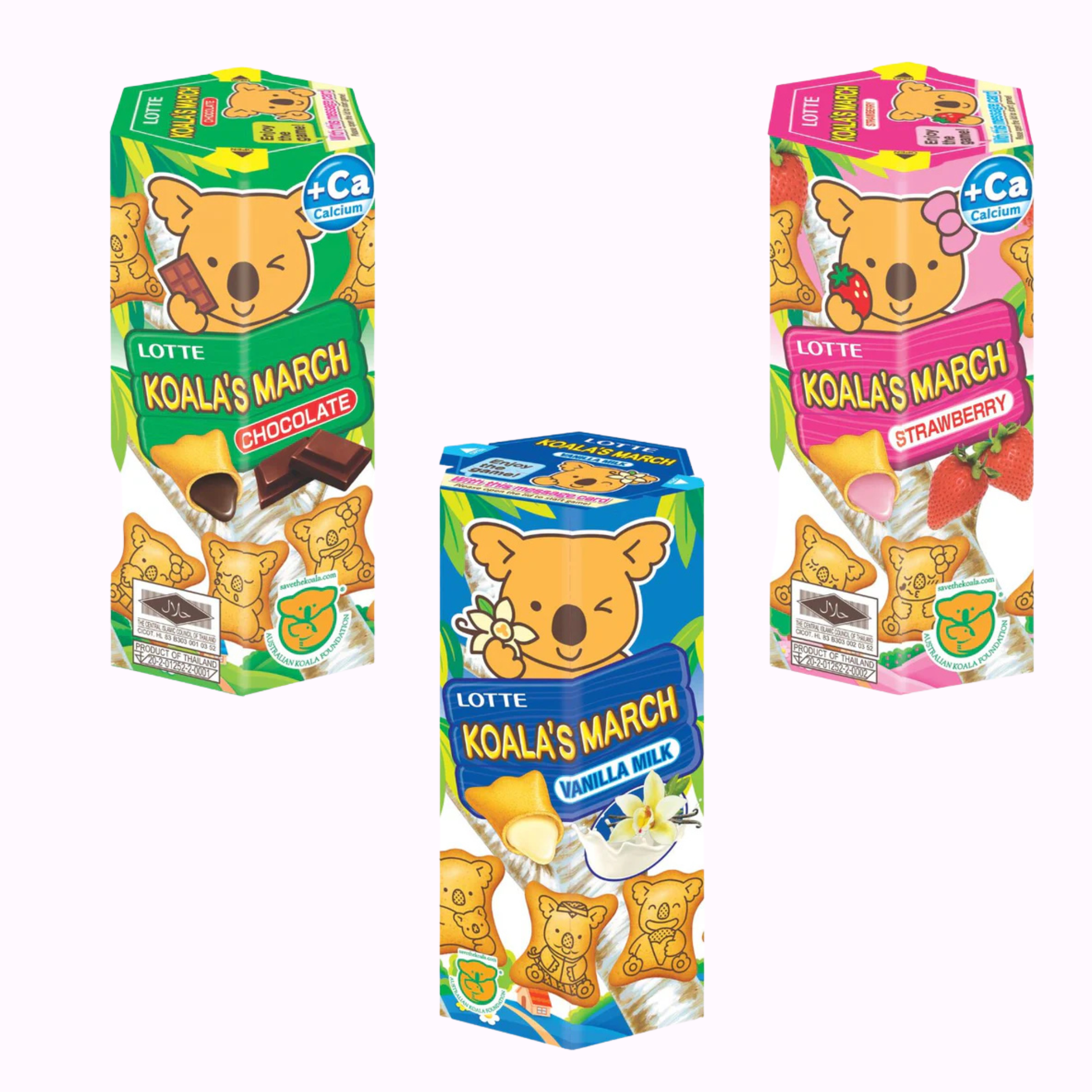 Lotte Koalas March Biscuits Bundle of All Flavours Japanese Snacks