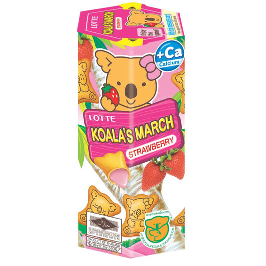 Lotte Koalas March Strawberry Biscuits Japanese Snacks