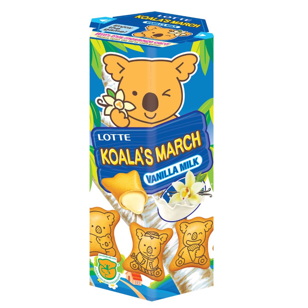Lotte Koalas March Vanilla Biscuits Japanese Snacks