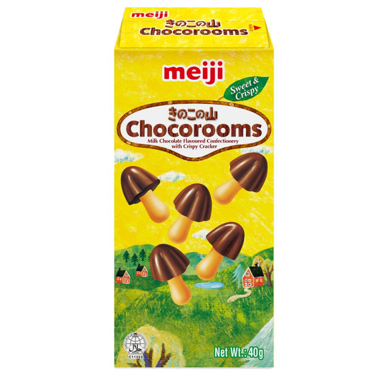 Meiji Chocorooms Chocolate Biscuits Japanese Snacks