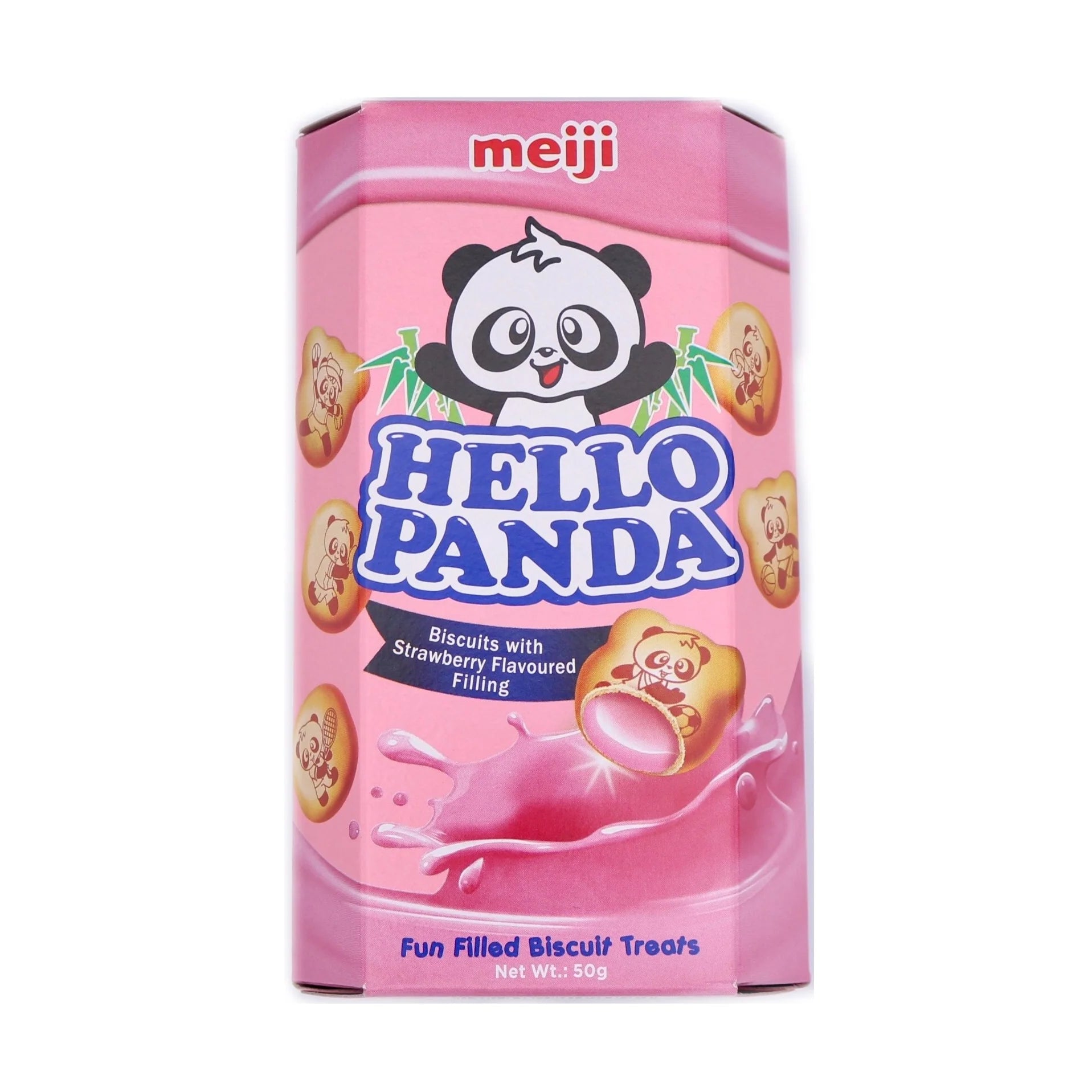 Meiji Hello Panda Strawberry Biscuits Japanese Snacks
