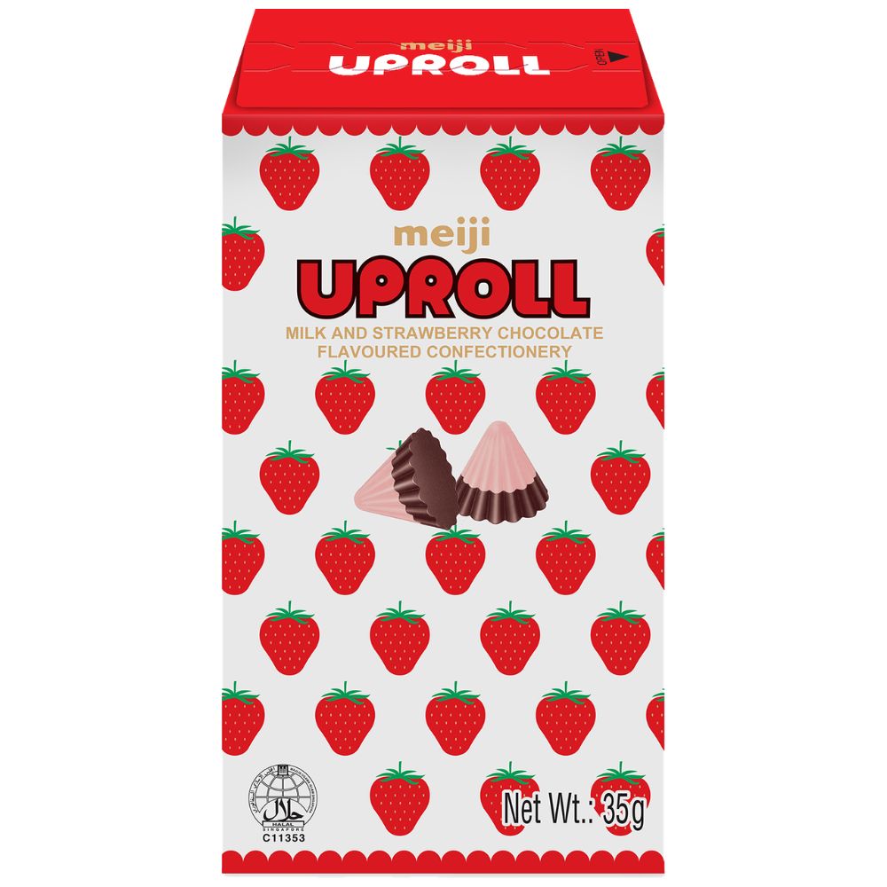 Meiji Milk Chocolate & Strawberry & Uproll Japanese Candy