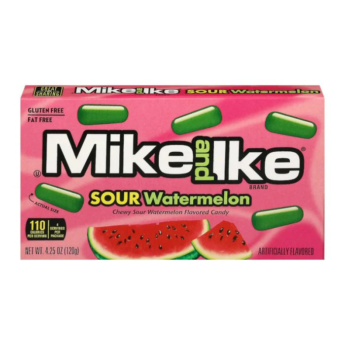 Mike And Ike Sour Watermelon Theatre Box American Candy