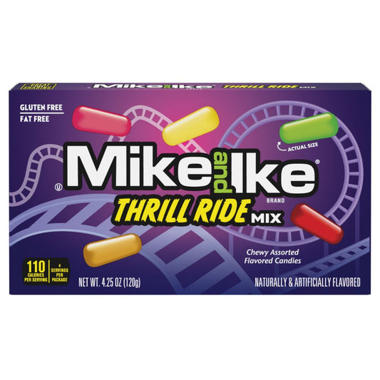 Mike & Ike Thrill Ride Mix Theatre Box American Candy 