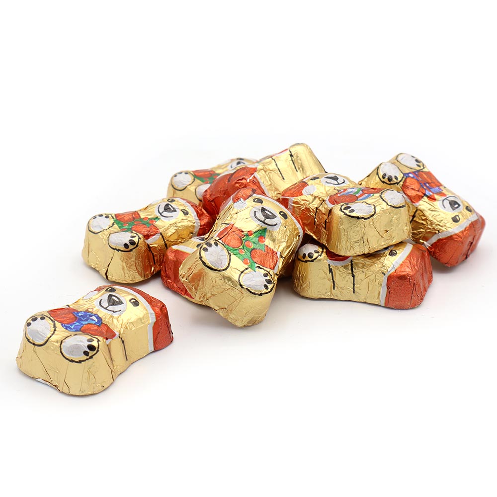Milk Chocolate Cream filled Teddy Bears Christmas Sweets