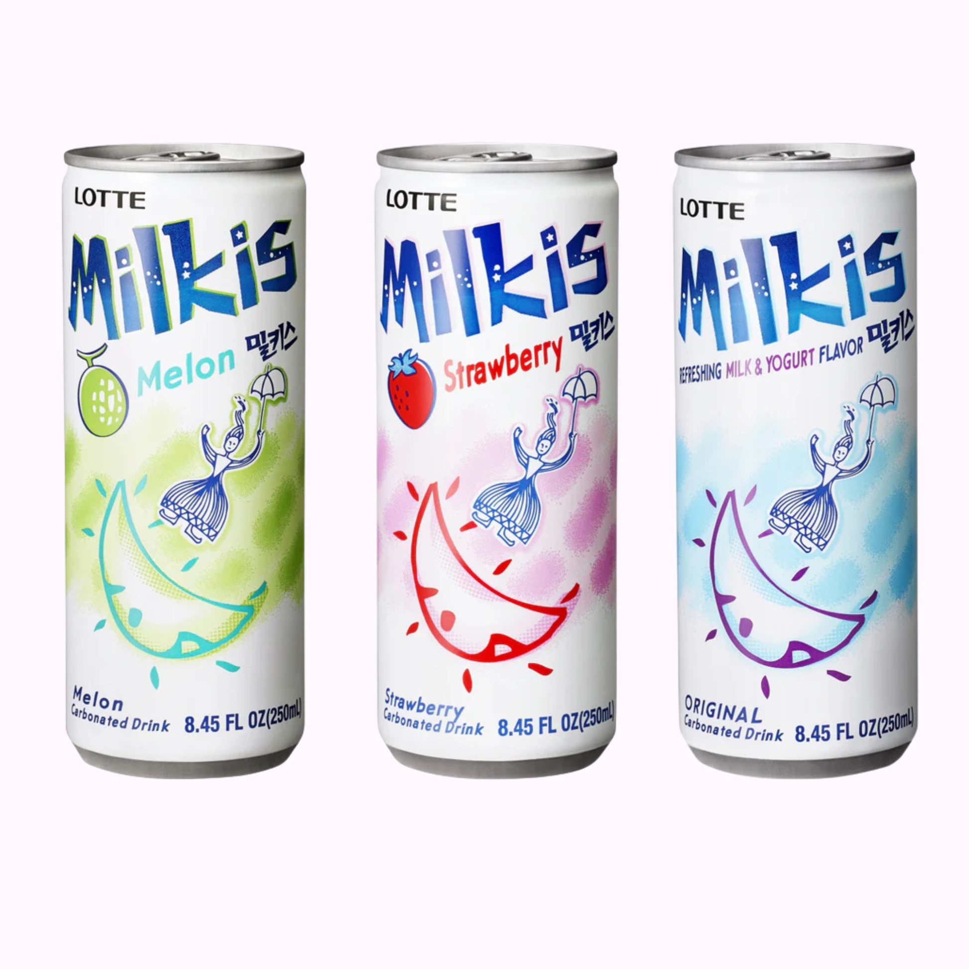 Milkis Cream Soda Bundle of 3 Flavours Korean Drinks